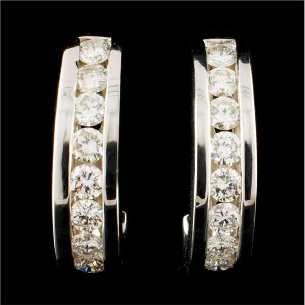 14K Gold 1.60ctw Diamond Earrings