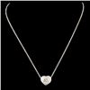 Image 2 : 0.50ctw Diamond Platinum Pendant
