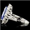 Image 2 : 14K Gold 2.71ct Tanzanite & 0.67ctw Diamond Ring
