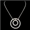Image 1 : 14K Gold 2.21ctw Diamond Pendant