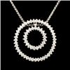 Image 2 : 14K Gold 2.21ctw Diamond Pendant