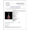 Image 4 : 14K Gold 3.89ct Ruby & 0.75ctw Diamond Pendant