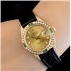 Image 1 : Rolex YG DateJust 2.25ctw Full Bust Diamond Watch