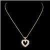 Image 2 : 14K Gold 0.48ctw Diamond Pendant