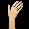 Image 4 : 18K Gold 2.17ct Emerald & 0.57ctw Diamond Ring