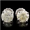 Image 1 : 14K Gold 3.00ctw Stud Diamond Earrings