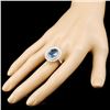 Image 3 : 18K Gold 6.74ct Sapphire & 1.31ctw Diamond Ring