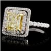 Image 2 : 18K White Gold 3.00ctw Fancy Diamond Ring