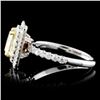 Image 3 : 18K White Gold 3.00ctw Fancy Diamond Ring