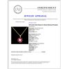 Image 4 : 14K Gold 0.64ct Ruby & 0.16ctw Diamond Pendant