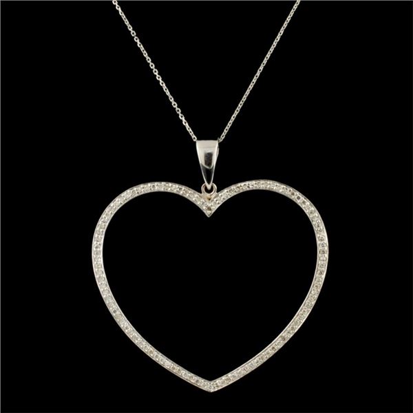 14K Gold 1.00ctw Diamond Pendant