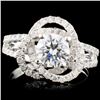 Image 1 : 14K Gold 1.60ctw Diamond Ring