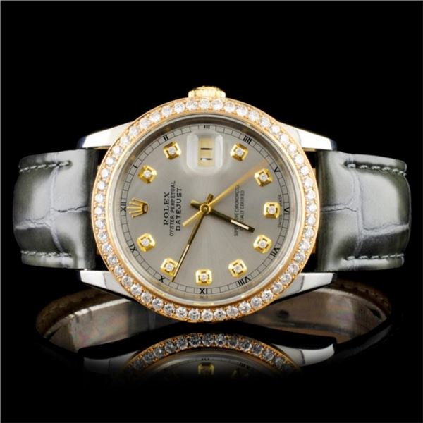 Rolex DateJust Diamond 36MM Wristwatch