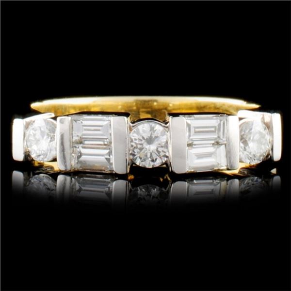 14K Two Tone Gold 0.71ctw Diamond Ring