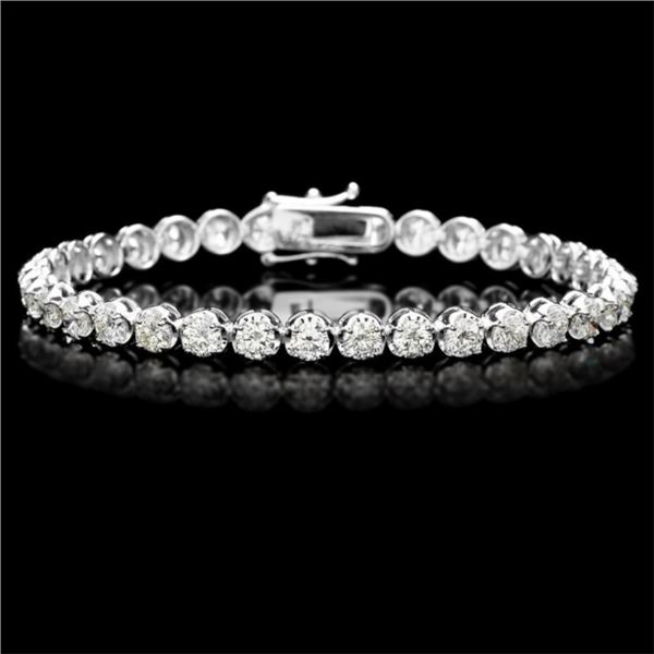 18k White Gold 9.00ct Diamond Tennis Bracelet