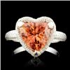 Image 1 : 18K Gold 3.36ct Tourmaline & 1.28ctw Diamond Ring