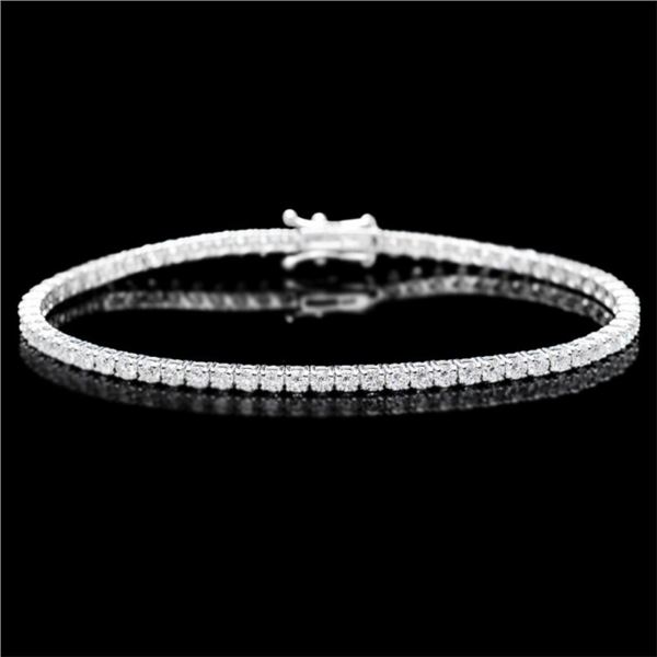 18k White Gold 5.00ct Diamond Bracelet