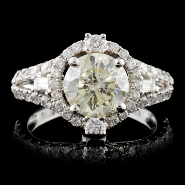 18K White Gold 2.86ctw Diamond Ring