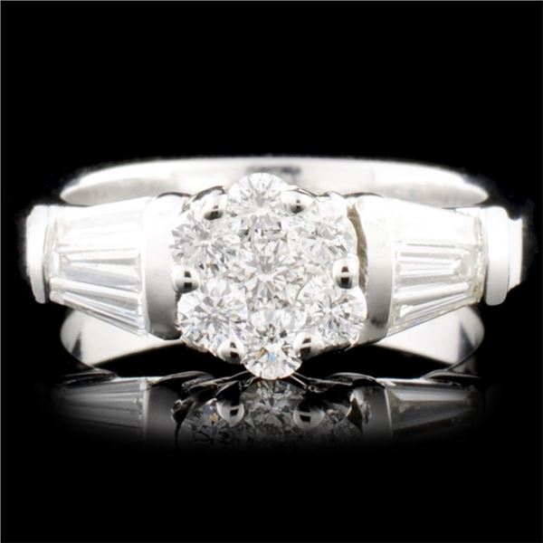 Platinum 0.63ctw Diamond Ring