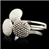 Image 2 : 18K Gold 1.25ctw Cluster Diamond Ring