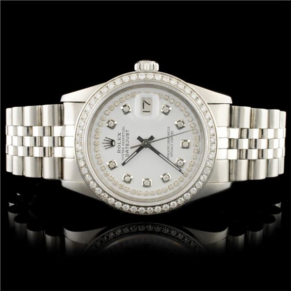 Rolex DateJust Diamond 36MM Wristwatch