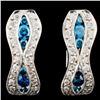 Image 1 : 18K Gold 0.96ctw Diamond Earrings