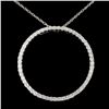 Image 1 : 14K Gold 1.23ctw Diamond Pendant