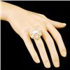 Image 3 : 18K Gold 11.50MM Pearl & 2.18ctw Diamond Ring