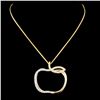 Image 2 : 14K Gold 0.18ctw Diamond Pendant