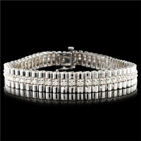 14K Gold 3.00ctw Diamond Bracelet