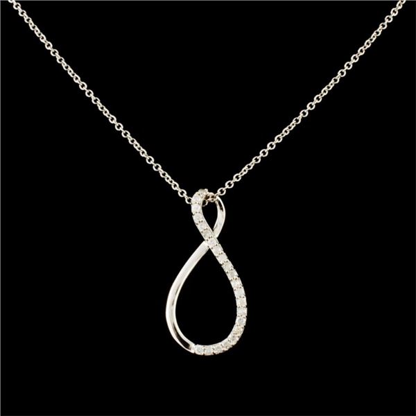 14K Gold 0.14ctw Diamond Pendant