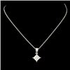 Image 2 : 18K Gold 0.14ctw Diamond Pendant