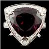 Image 1 : 14K Gold 7.68ct Tourmaline & 0.39ctw Diamond Ring