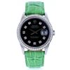Image 1 : Rolex DateJust Diamond Black Green 36MM Watch