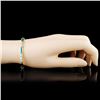 Image 3 : 14K Gold Enamel & 0.56ctw Diamond Bracelet