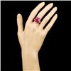 Image 4 : 14K Gold 8.64ct Ruby & 0.48ctw Diamond Ring