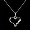 Image 1 : 14K Gold 0.21ctw Diamond Pendant