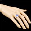 Image 3 : 18K Gold 3.54ct Tanzanite & 0.66ctw Diamond Ring