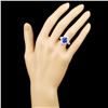 Image 4 : 18K Gold 3.54ct Tanzanite & 0.66ctw Diamond Ring