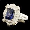 Image 2 : 18K Gold 3.03ct Spinel & 1.46ctw Diamond Ring
