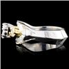 Image 3 : 18K TT Gold 1.36ctw Diamond Ring