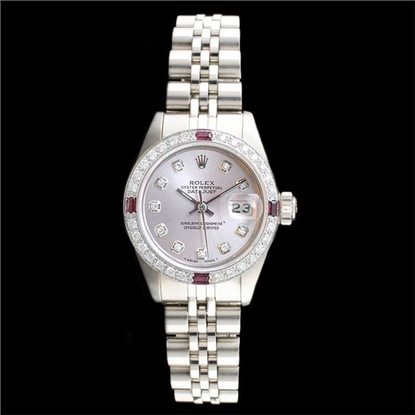 Rolex DateJust Diamond Ladies Watch