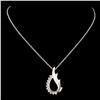 Image 1 : 14K Gold 0.20ctw Diamond Pendant