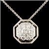 Image 1 : 14K Gold 0.31ctw Diamond Necklace