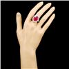 Image 4 : 14K Gold 10.19ct Rubellite & 3.05ctw Diamond Ring