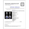 Image 3 : 18K Gold 6.13ctw Tanzanite & 3.98ctw Diamond Earri