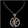 Image 2 : 14K Gold 1.03ctw Diamond Pendant