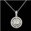 Image 1 : 14K Gold 1.75ctw Diamond Pendant