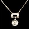 Image 2 : 14K Gold 0.33ctw Diamond Pendant