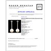 Image 3 : 18K Gold 12MM Pearl & 0.50ctw Diamond Earrings